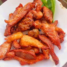 หมูหมักแซบแดดเดียวทอด