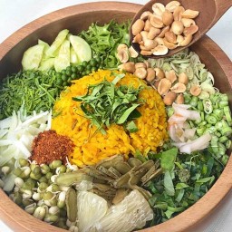 ข้าวยำปักษ์ใต้ คุณจิ🥗(สูตรนราธิวาส) อาหารเพื่อสุขภาพ