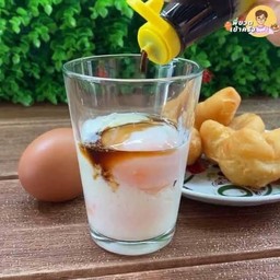 ไข่ลวก แก้ว