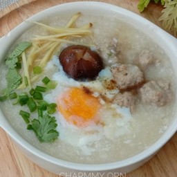 โจ๊กเห็ดหอมหมูสับ