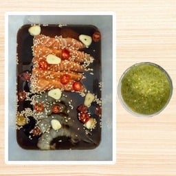 Setคู่แซ่บ กุ้งดอง+ แซลมอนดอง+ น้ำจิ้มซีฟู้ดแซ่บๆ