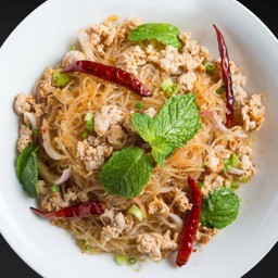 ลาบวุ้นเส้นหมูสับ