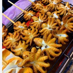 หนวดหมึกย่าง