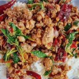 ข้าวกระเพราหมูสับ