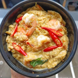 ข้าวไข่ข้น ห่อหมกกุ้ง