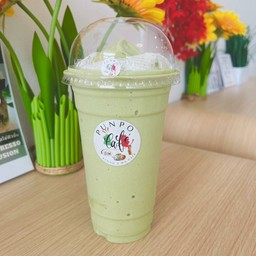 มัทฉะ+ มะพร้าวเผาปั่นนมสดพรีเมี่ยม(22 Oz.)Premium Matcha X Roasted Coconut Milk Frappe