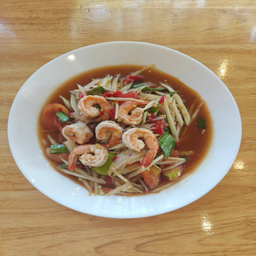 ตำกุ้งสุก