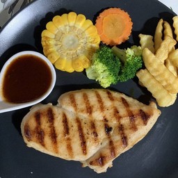 สเต็กไก่พริกไทยดำ