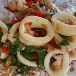 กระเพราปลาหมึก