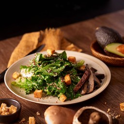 Caesar Salad with Portobello Mushroom