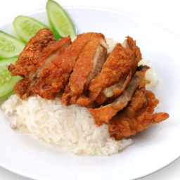 ข้าวมันไ่ก่ทอด ธรรมดา