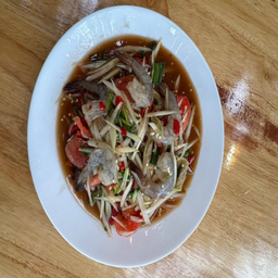 ตำกุ้งสด