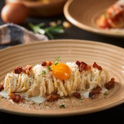 Spaghetti Carbonara with Pancetta