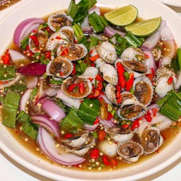 ยำปลาร้าหอยแครง