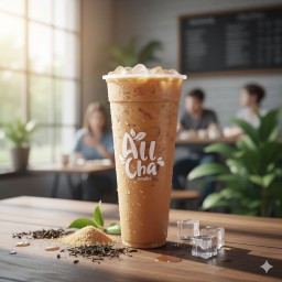 ชานมไต้หวันพรีเมี่ยม( แก้วยีราป)