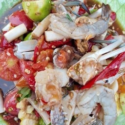 ตำยำแซ่บกระเเทกปาก เซเว่นหน้าดับเพลิง