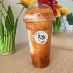 ชาไทย+มะพร้าวเผาปั่นนมสดพรีเมี่ยม(22 Oz.)(Premium Thai Tea x Roasted Coconut milk Frappe