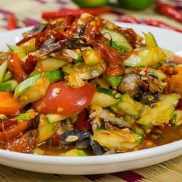 ตำแตง ปู  (หอยดอง)