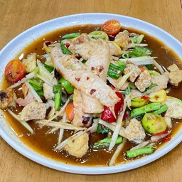 ตำคอหมูย่าง