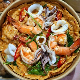 ข้าวไข่ข้นห่อหมกทะเล