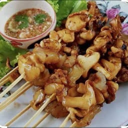 ปลาหมึกย่าง