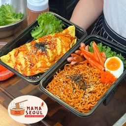 ลาวากะเพรา ข้าวไข่ข้น ไก่ทอด - มาม่าเกาหลีและของกินเล่น สรงประภา ดอนเมือง