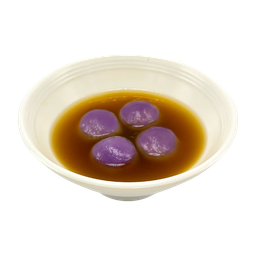 บัวลอยมันม่วงไส้เผือกน้ำขิง BpurpleG