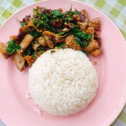 ข้าวกะเพราไส้อ่อน