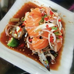 ยำปูม้า+แซลมอน