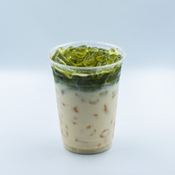 มัทฉะลาเต้เย็น