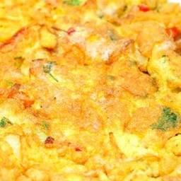 ไข่เจียวทรงเครื่องราดข้าว