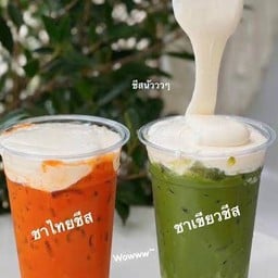 ชาไทยชีสครีม thai tea cream cheese