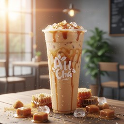 ชานมคาราเมล แก้วยีราป