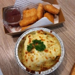 เซ็ทมันบดอบชีส+นักเก็ตไก่