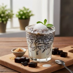 เฉาก๊วยนมสดเกล็ยดหิมะ