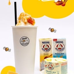 นมหมีปั่นรสน้ำผึ้ง