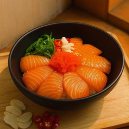 ข้าวหน้า แซลมอนดองโชยุ