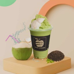 ชาเขียว+มะพร้าว+นมสด ปั่น_(22oz)