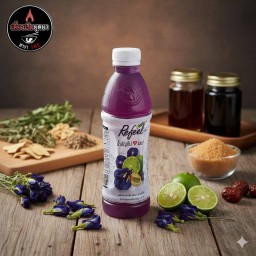 น้ำอัญชัญผสมมะนาว