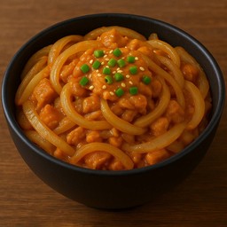 ข้าวหน้า ไก่ผัดซอสยากินิกุ