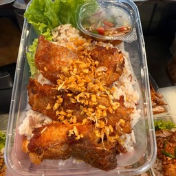 ข้าวปลานิลทอด