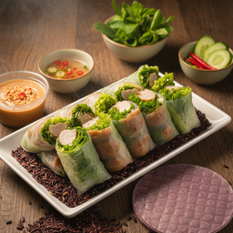 แหนมเนืองโรล 12 คำ (แป้งไรซ์เบอรี่)