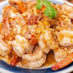 กุ้งเล็กทอดกระเทียม