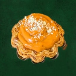 Thai tea egg tart