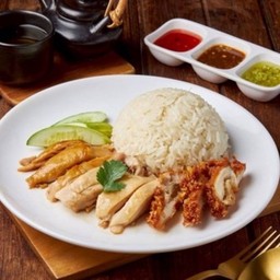 ข้าวมันไก่ต้ม+ไก่ทอด