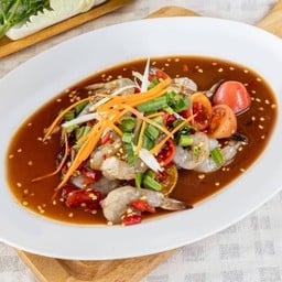 ตำยำซั่วกุ้งสด