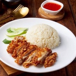 ข้าวมันไก่ทอด