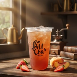 Newชาเขียวพีชสตรอเบอรี่