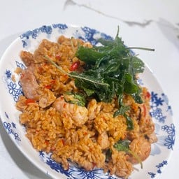 ข้าวคลุกกะเพรากรอบ