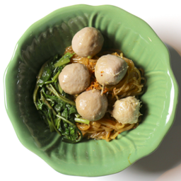 ก๋วยเตี๋ยว แห้ง ลูกชิ้นล้วน | Dry Noodle with Beef Balls only